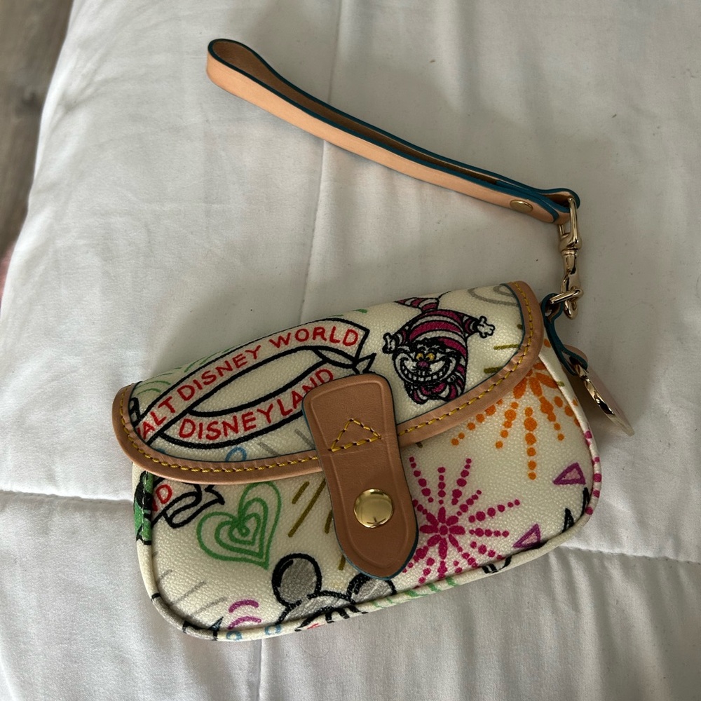 Dooney & Bourke Multicolor Disney Sketch Wristlet Clutch